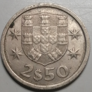 2,5 escudos Portugal 1967