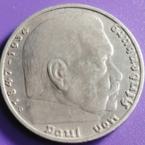 5 Marks Allemagne 1935 D