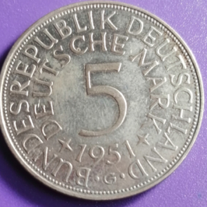 5 Marks Allemagne 1951 G