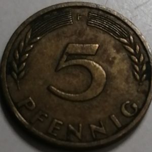 5 Pfennig Allemagne 1949 F