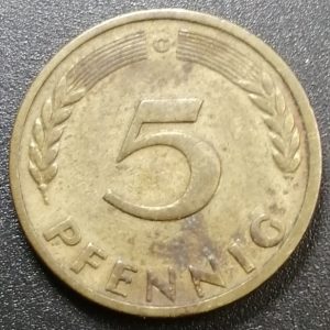 5 Pfennig Allemagne 1949 G