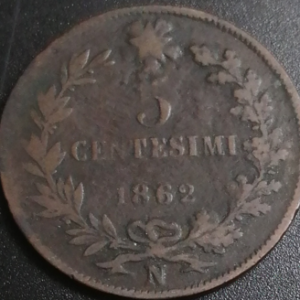 5 centesimi Italie 1862 N