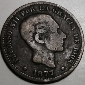 5 centimos Espagne 1877 OM