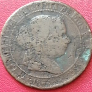 5 centimos Espagne 1866 OM