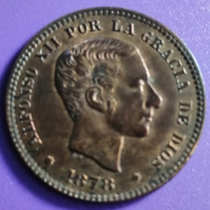 5 Centimos Espagne 1878 OM