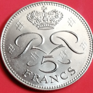 5 francs Monaco 1974