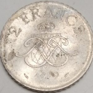 2 francs Monaco 1979