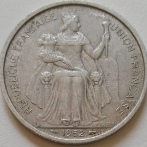 5 francs Nouvelle Calédonie 1952