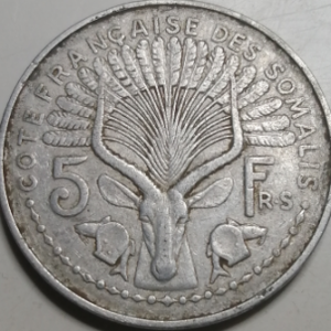 5 francs Somalie 1948
