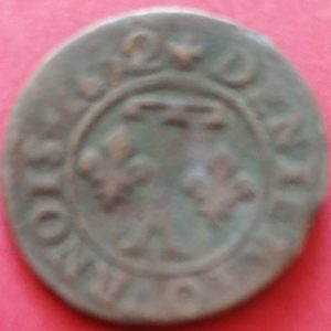 Denier tournois Gaston d’Orléans 1652 A état B