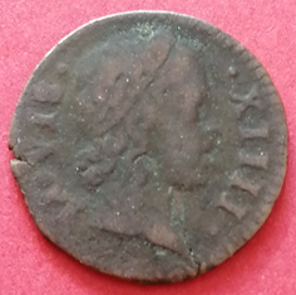 Denier tournois Louis XIV enfant 1649 A