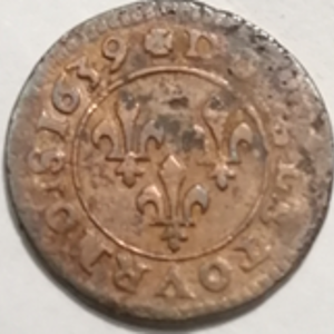 Double tournois Louis XIII 1639 Lay