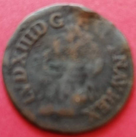 Double tournois Louis XIII Warin tête à gauche corbeil LVD 1642 A – Image 2