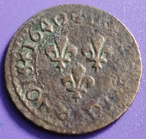 Double tournois Louis XIII 1640 H