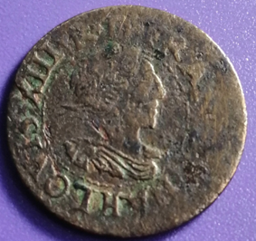 Double tournois Louis XIII 1640 H