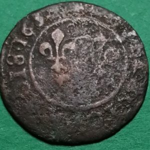 Double tournois Louis XIII (totalement décentrée à la frappe) 163?