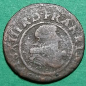 Double tournois Louis XIII (totalement décentrée à la frappe) 163?