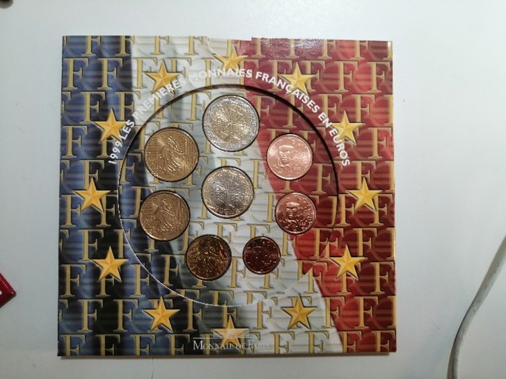 Série création de l'euro France BU 1999 - 2002