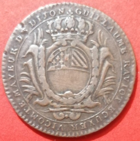 Jeton Dijon remerciements du roi au Maire – Image 2