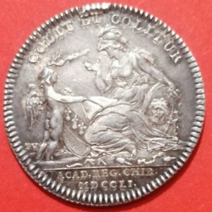Jeton Louis XVI 1751 remerciements à l’académie royale de chirurgie