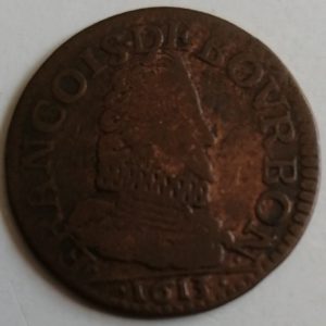 Liard Principauté de château REGNAULT, F. DE BOURBON CONTI 1613