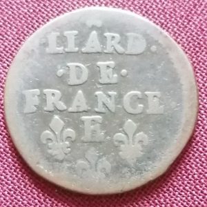 Liard de France Louis XIV au buste juvénile 1658 E