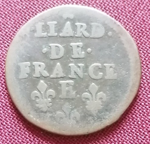 Liard de France Louis XIV au buste juvénile 1658 E