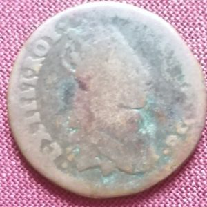 Liard de France Louis XIV au buste juvénile 1658 E