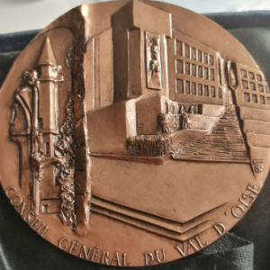Médaille Conseil Génale du Val d’Oise bronze