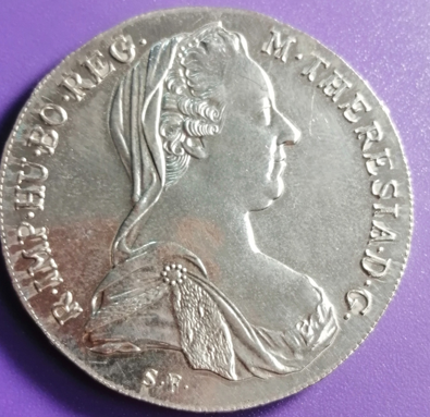 Thaler argent Marie-Thérèse Autriche type III C S.F. e 1-3-1 – Image 2