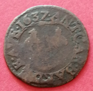 Double tournois 1637 Comtat Venaissin, Urbain VIII Avignon