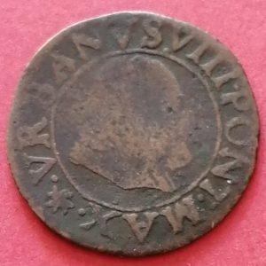 Double tournois 1637 Comtat Venaissin, Urbain VIII Avignon