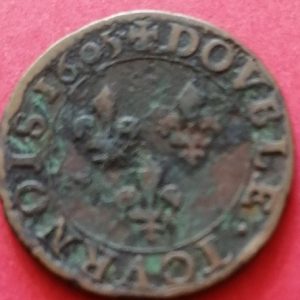 Double tournois Henri IV 1605 A