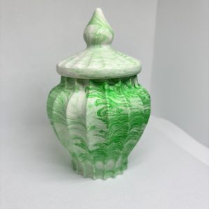 Pot pour cotons tiges en jesmonite