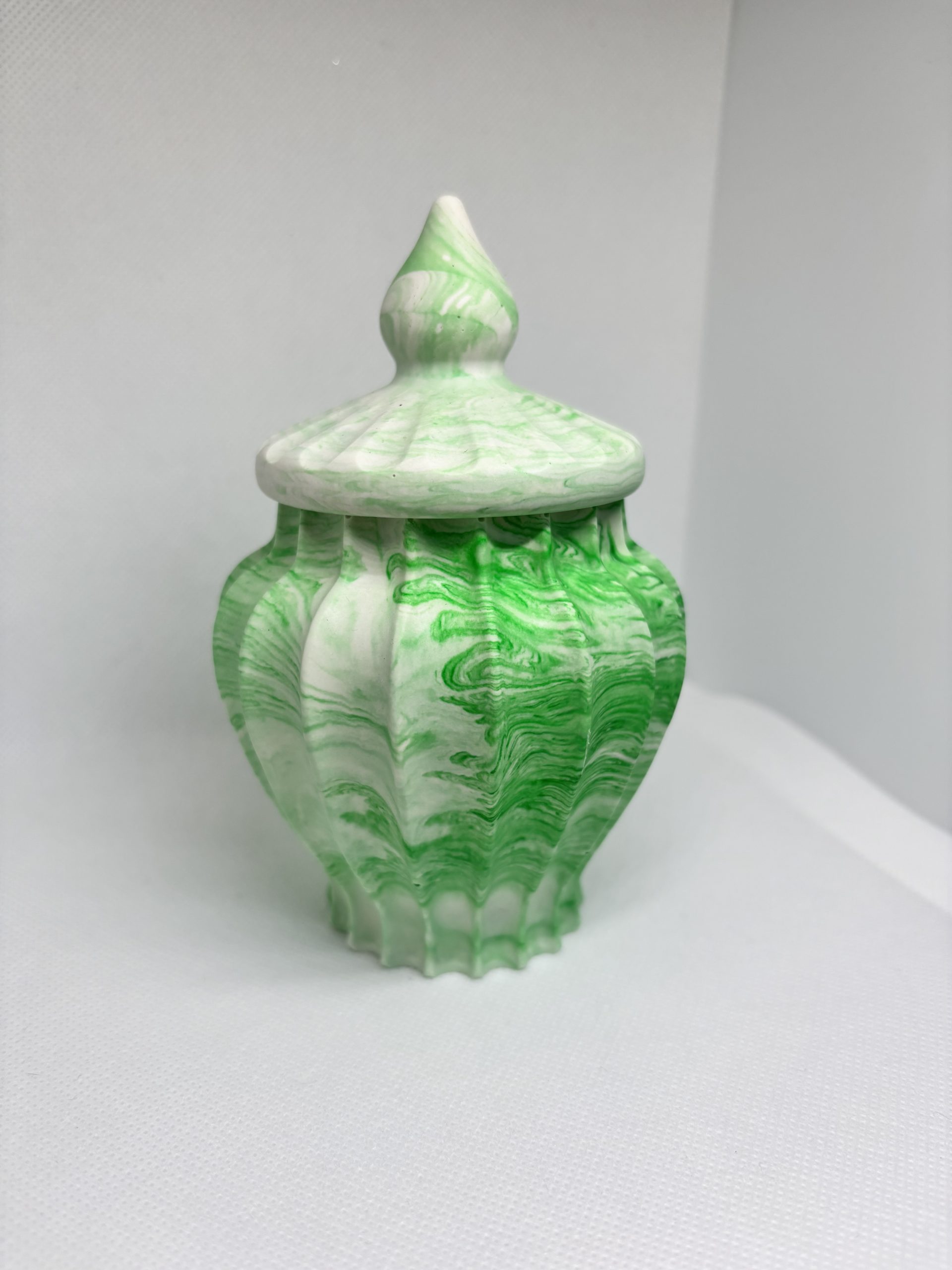 Pot pour cotons tiges en jesmonite