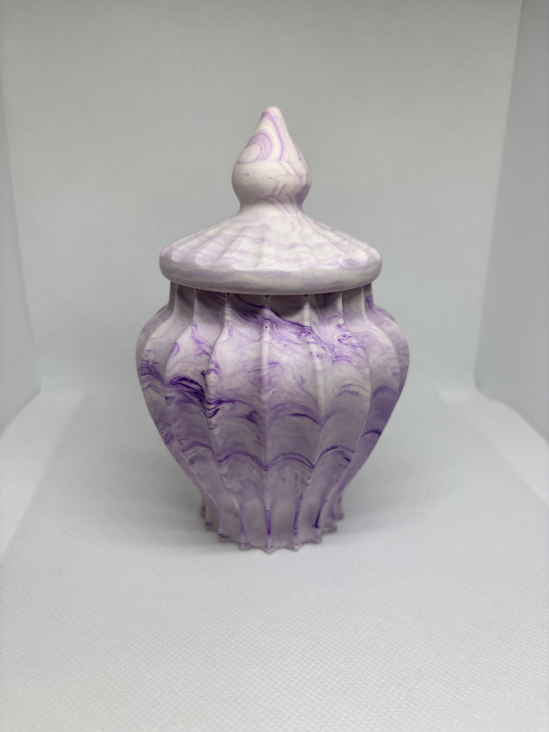 Pot pour cotons tiges en jesmonite