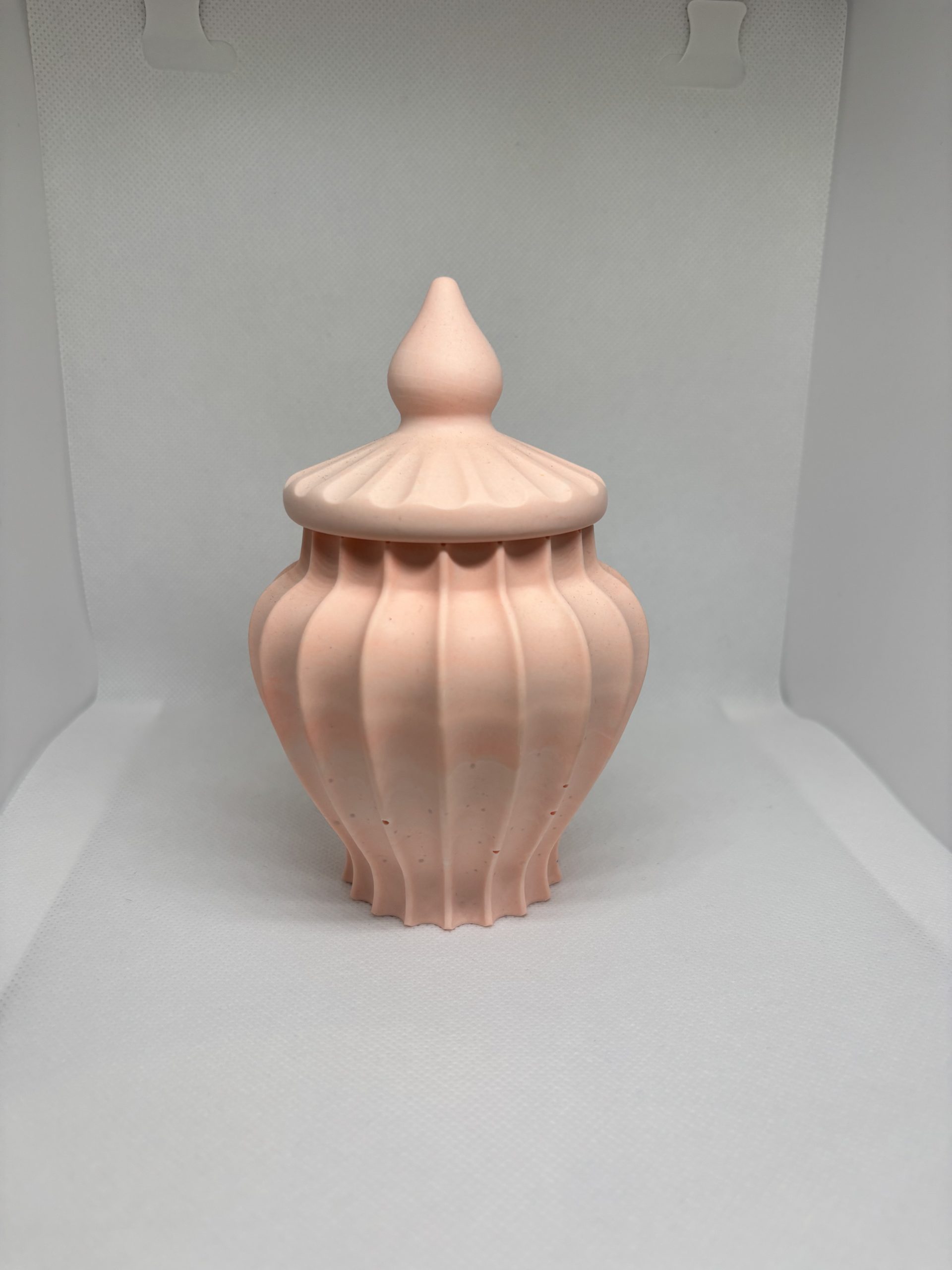 Pot pour cotons tiges en jesmonite