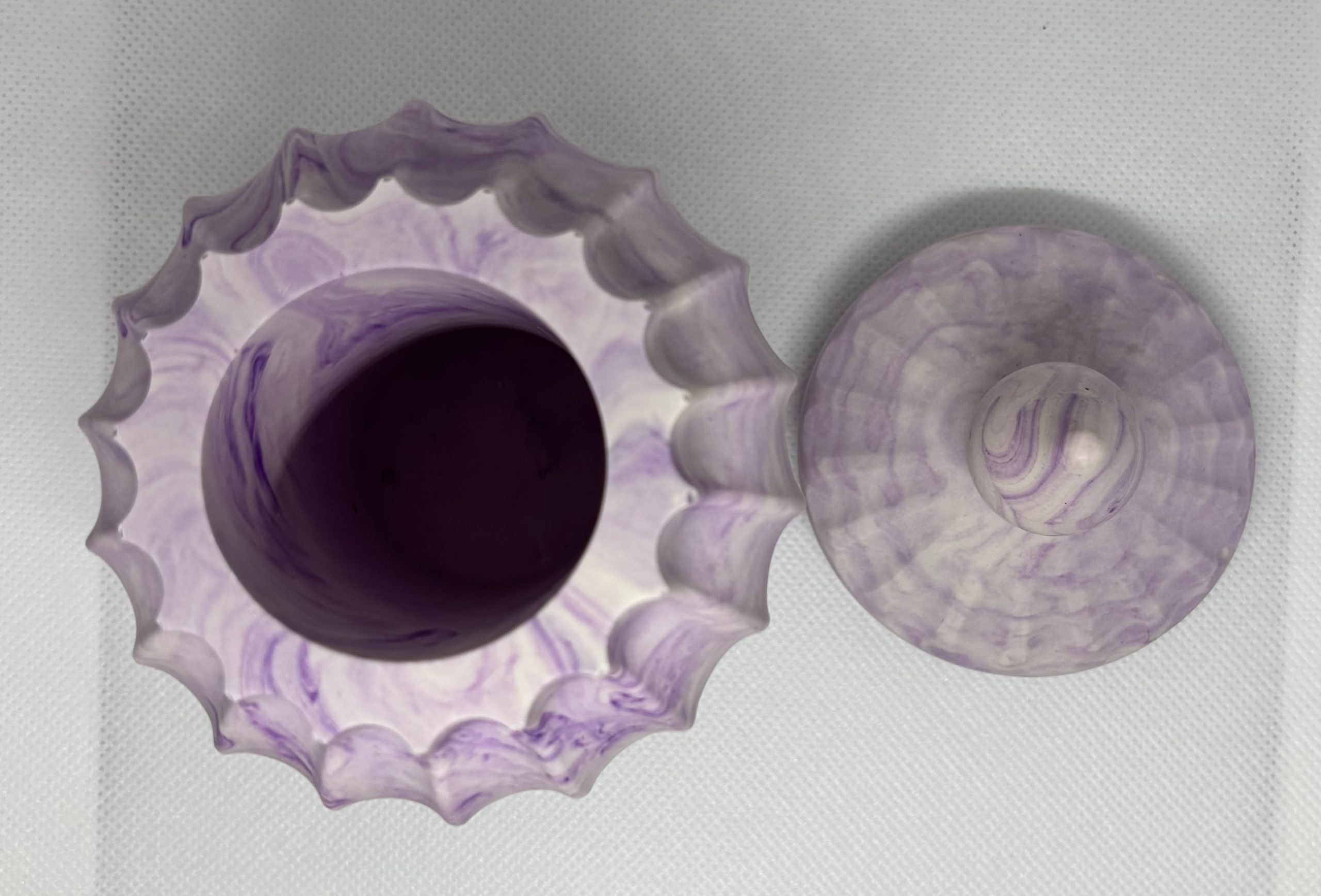 Pot pour cotons tiges en jesmonite – Image 3