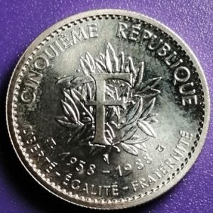 Jeton monnaie de Paris 30ème anniversaire de la Vème République De Gaulle