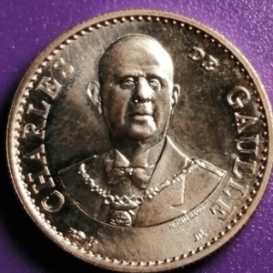 Jeton monnaie de Paris 30ème anniversaire de la Vème République De Gaulle
