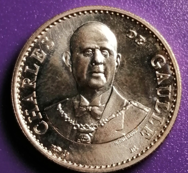 Jeton monnaie de Paris 30ème anniversaire de la Vème République De Gaulle – Image 2