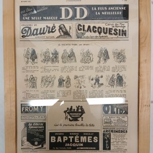 Dessin publicitaire journal Illustration Mobiloil 1931