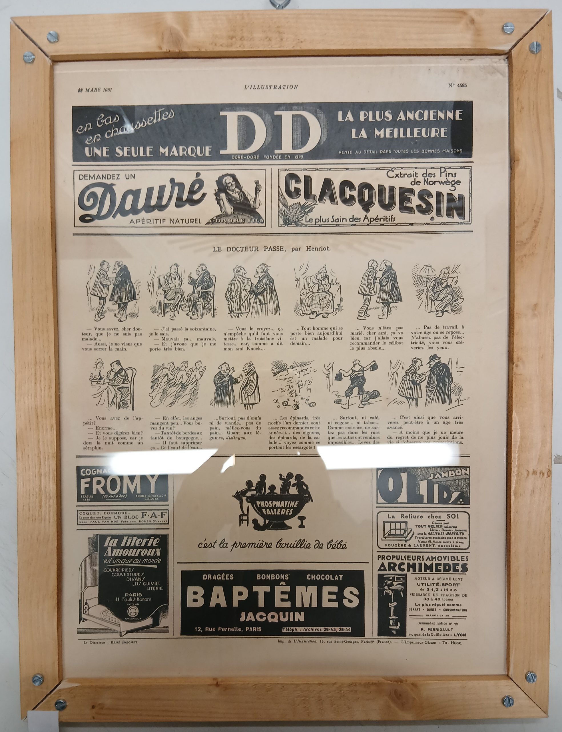 Dessin publicitaire journal Illustration Mobiloil 1931 – Image 2