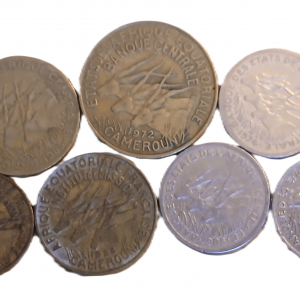 Lot pièces de monnaie Afrique centrale