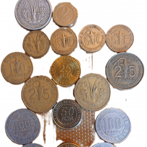 Lot pièces de monnaie Afrique de l’Ouest