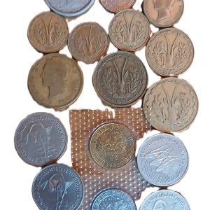 Lot pièces de monnaie Afrique de l’Ouest