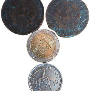 Lot pièces de monnaie Argentine
