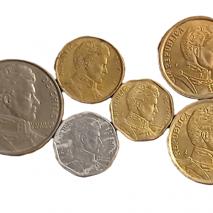 Lot pièces de monnaie Chili