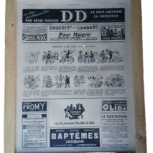 Dessin publicitaire journal Illustration Citroën 8CV 1938