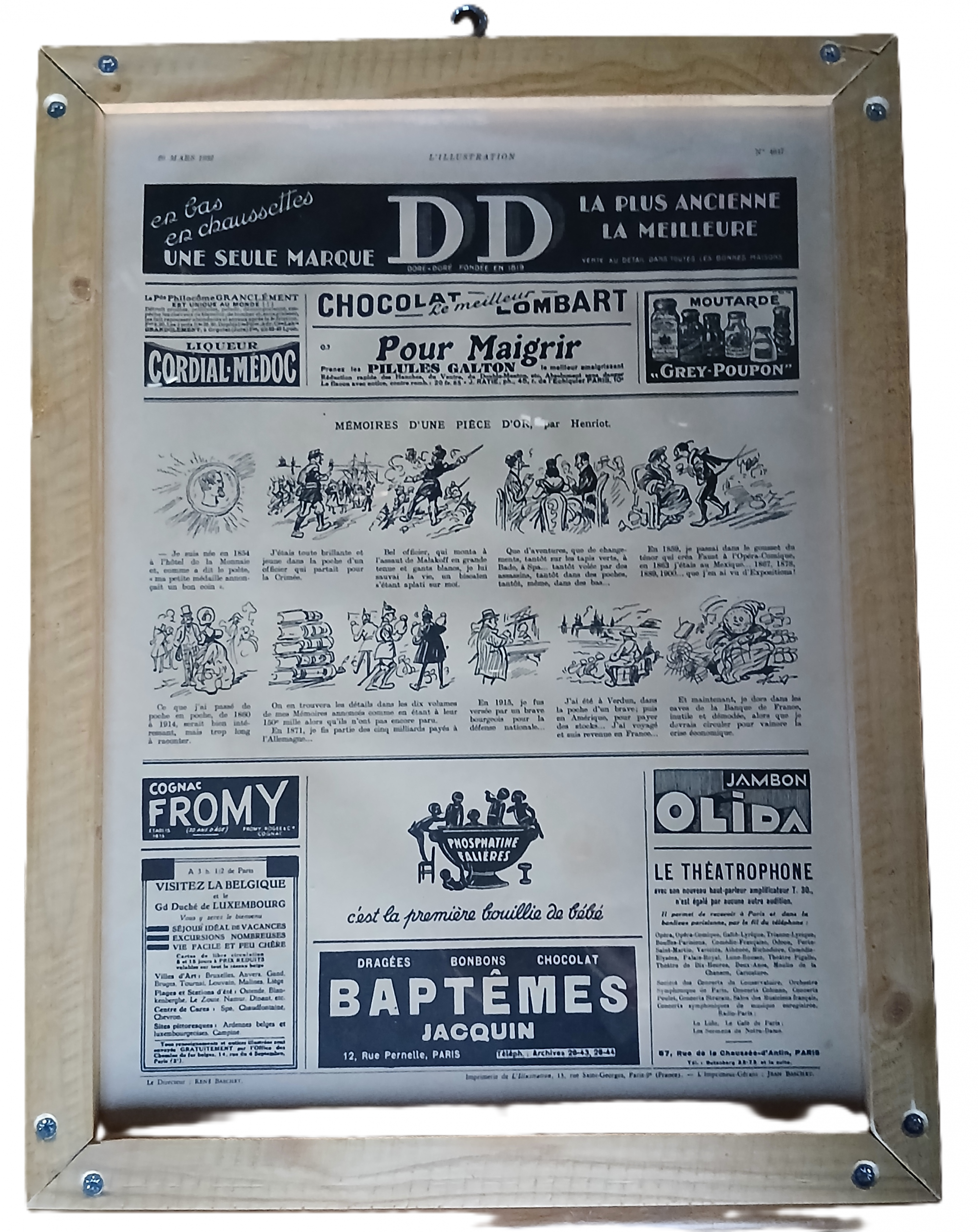 Dessin publicitaire journal Illustration Citroën 8CV 1938 – Image 2